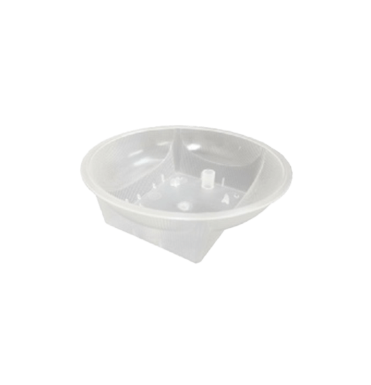 Clear Square Round Dish with Holes | Dishes | Andrew Plastics